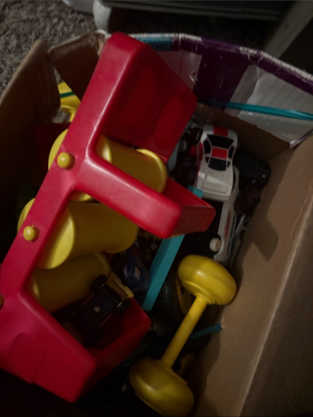 Kids toy cars and airplanes